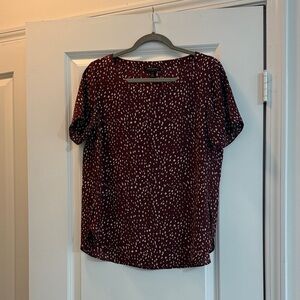 Banana Republic Maroon Speckled Blouse